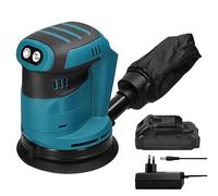 Polisseuse HUIOP Moteur sans balais 125 mm, ponceuse orbitale sans fil, meuleuse à bois, polisseuse de voiture électrique, polisseuse multifonctionnelle pour bois et métal, polisseuse, ponceuse