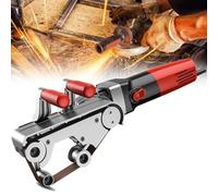 Polisseuse industrielle,meuleuse portative1100 W,dérouilleur d'acier,vitesse bande abrasive:1,5-4,8m/s,6 vitesses réglables,arc traitement 190°,for l'élimination rouille l'acier métal