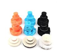 Polisseuse, Mini Metal Burnishing Machine Orbital 1inch 2inch 3inch Air Sander Pneumatic Polishing Grinding Machine Air Tools Buffer Dual Action Polisher For Car(Sponge Kit)