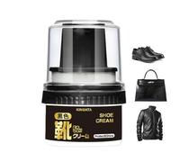 Polisseuse multi-usage pour cuir - 50 ml de cire haute brillance pour bottes avec applicateur, noir | conditionne les chaussures en cuir, bottes, vêtements, canapé, ceinture, sièges, sacs, application