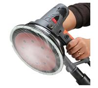 Polisseuse murale 1250 W, ponceuse for cloisons sèches, portable, avec lumière LED, disque de ponça for mastic mural, polisseuse électrique portative Pour une utilisation DIY