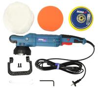 Polisseuse orbitale rotative électrique DEDRA 900 W, pad 150 mm, vitesse 800-4000 tr/min, polisseuse excentrique pour carrosserie, lustrage et rénovation peinture