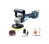 Polisseuse sans fil à réglage de 6 vitesses 125mm Machine polissage électrique for épilation la cire voiture,Faibles Vibrations(KIT 4)