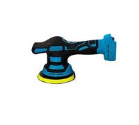 Polisseuse sans fil compatible avec batterie Makita 18 V (sans batterie), polisseuse de voiture de 15 cm avec 24 embouts, affichage LED, 2200-6600 tr/min, 8 vitesses variables, pour travaux de détail