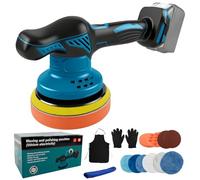 Polisseuse sans fil compatible avec Makita 18 V, 6 ", 8 vitesses variables, pour enlever le polissage, le ponçage (sans batterie)
