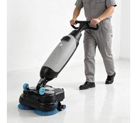 Polisseuse sans fil pour parquets, nettoyeur de sols électrique multifonctionnel à double brosse, laveuse efficace pour espaces résidentiels et commerciaux