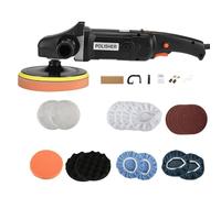 Polisseuse tampon 1400W polisseuse tampon cireuse 8 vitesses variables 600-3600 tr/min poignée amovible pour voiture bateau ponçage polissage épilation à la cire