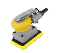 Polisseuse vibrante pneumatique compacte avec base de 75 x 100 mm, idéale pour un ponçage précis sur divers matériaux, polisseuse carrée