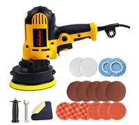 Polisseuse Voiture, Kit de Polisseuse Rotative 700W - Vitesse Variable de 600 à 3700 tr/min, Polisseuse Légère Avec 19 Accessoires pour L'entretien et le Nettoyage de la Voiture