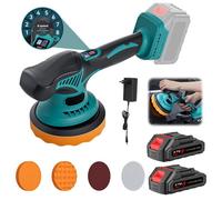 Polisseuse Voiture Sans Fil 21V 8 Vitesses Réglables 1000W, Machine À Polir Et Cirer 150mm Pour Auto Métal Bois, Compatible Makita