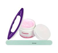 Polissoir à ongles naturel - Kit de brillance pour lisser la texture | Brosse en peau de mouton de qualité supérieure avec de polissage, bloc de bandes de polissage, accessoires de manucure pour