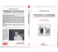 Politesse et personne - André Wlodarczyk - L'harmattan - broché - Livre
