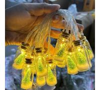 Politety Guirlande lumineuse à DEL pour sapin de Noël, boule à neige, décoration lumineuse à piles pour maison, terrasse, cheminée, bureau, décoration de Noël mignonne (F, ligne de 3 mètres et 20