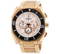 Politi Orologi - OR3831 - Montre Homme - Quartz - Chronographe - Chronomètre - Bracelet Acier inoxydable doré