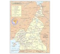 Political Cameroon Poster Map