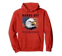 Political Hands Off Freedoms Resist Hands Off Democracy Flag Sweat à Capuche