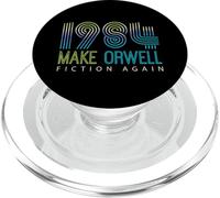 Political Make 1984 Fiction Again Privacy PopSockets PopGrip pour MagSafe