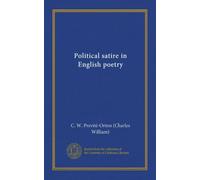 Political satire in English poetry (Vol-1)