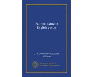 Political satire in English poetry (Vol-1)