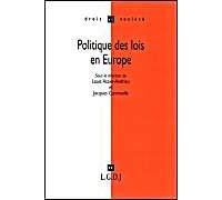 Politique Des Lois En Europe - La Filiation Comme Modèle De Comparaison