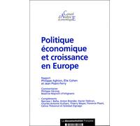 Politique économique et croissance en Europe - Collectif - Documentation Francaise - broché - Etude