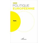 Varia - Politique Europeenne - L'harmattan - broché - Essai