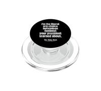 Politique féministe Franc Pro-Choice Liberal PopSockets PopGrip pour MagSafe