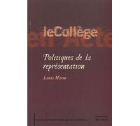Politiques de la Representation Etudes 3 - Louis Marin - Kime - broché - Etude
