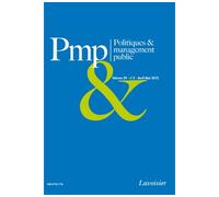 Politiques et management public volume 29 n 2 avriljuin 201 - Collectif - Technique Et Documentation - broché - Livre