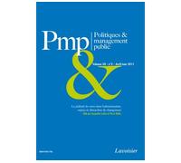 Politiques management public vol 28 n 2 avriljuin 2011 le p - Laufer - Technique Et Documentation - broché - Livre