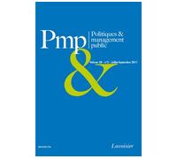 Politiques management public volume 28 n 3 juilletseptembre - Collectif - Technique Et Documentation - broché - Livre
