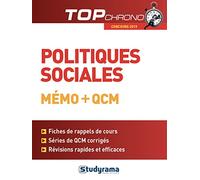 Politiques sociales - Concours 2019: Fiches de rappels de cours