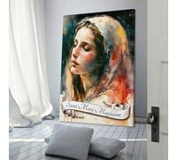 POLIUAWS Affiche artistique Sainte Marie-Madeleine - denoise - denoise - Affiche murale, peinture sur toile enroulée, tableau, décoration de salon, maison 16x24 pouces (40x60cm)