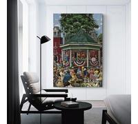 POLIUAWS Affiche d'art des élections - Denoise - Denoise - Affiche d'art mural sur toile - Décoration de salon - 40 x 60 cm