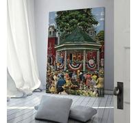 POLIUAWS Affiche d'art des élections - Denoise - Denoise - Affiche d'art mural sur toile - Décoration de salon - 40 x 60 cm