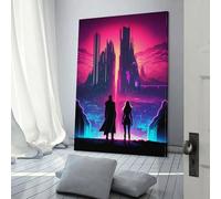 POLIUAWS Affiche d'art « Gouverner l'avenir ensemble » - Denoise - Denoise - Toile murale - Décoration de salon - 40 x 60 cm