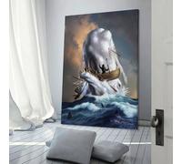 POLIUAWS Affiche décorative Moby Dick pour salon, bar ou chambre, idéale pour un anniversaire ou pour un couple (30 x 45 cm).