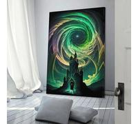 POLIUAWS Affiche décorative sur toile représentant un château antique, art mural, décoration de chambre, affiche esthétique moderne, décoration d'intérieur, 20 x 30 cm