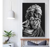 POLIUAWS Affiche du philosophe Sénèque - Décoration murale - Tableau - Impression sur toile - Œuvre d'art - Décoration de chambre - Cadeau pour enfants - 30 x 45 cm (12 x 18 pouces)