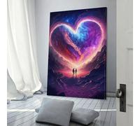 POLIUAWS Affiche rétro « Amour de conjoint » Cosmos Art, toile, décoration murale, salon, chambre à coucher, 40 x 60 cm