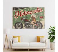 POLIUAWS Affiche rétro représentant une jeune fille, idéale pour la décoration murale moderne de votre maison (20 x 30 cm).