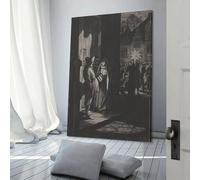 POLIUAWS Affiche sur toile représentant l'Étoile des Rois, décoration murale moderne, 40 x 60 cm