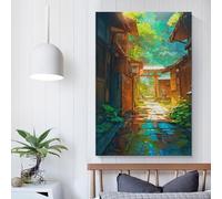 POLIUAWS Affiche sur toile représentant une lumière printanière éclatante, décoration murale moderne, 40 x 60 cm