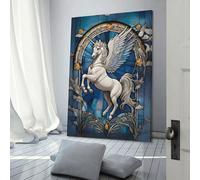 POLIUAWS Affiches et imprimés d'animaux mythiques de Pégase, décoration de chambre, toile pour décoration murale, cadeau, décoration d'intérieur, affiche de couple célébrant, 60 x 90 cm
