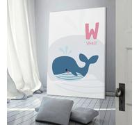 POLIUAWS Apprendre à connaître - Affiche sur toile - Décoration murale - Impression pour chambre ou salon - Cadeau pour enfants - 60 x 90 cm (24 x 36 pouces)
