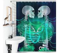 POLIUAWS Bond Between Us and Nature Rideaux De Douche Modernes en Polyester Déperlant Et Anti-moisissures pour Baignoires 56.30x70.87Inch（143x180cm）