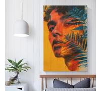 POLIUAWS Collage d'affiches avec des photos de visages sur toile pour décorer les murs d'une chambre de garçon ou de fille - 20 x 30 cm (8 x 12 pouces)