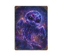 POLIUAWS Cosmic Crystal Ghost Plaques Décoratives Humoristiques En Métal Pour Bureau, Salle De Jeux, Drapeaux Et Autres Objets Décoratifs15.7"x11.8"