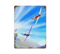 POLIUAWS Crossing The Finish Line Affiche Rétro En Métal, Plaque Décorative Chic, Peinture Sur Fer Rétro Pour Intérieur/extérieur, Style Ferme15.7 x11.8