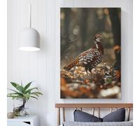 POLIUAWS Décoration murale « Gélisol en forêt » pour salon, chambre d'adolescent, style moderne, 60 x 90 cm (24 x 36 pouces).